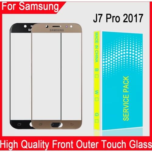 LCD Display Front Touch Panel Outer For Samsung Galaxy J7 Pro 2017 J730 J730F Front Panel Touch Screen Glass Replacement