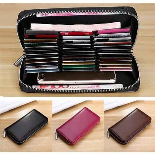 Universal Card Bag Wallet 36 Bit Card Bag Holder Bank ID Credit Card Pocket Cover Multi-function Phone Bag Unisex Portable Purse
