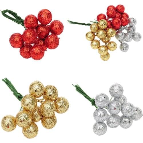10Pcs/lot Christmas Tree Hanging Baubles Red Sliver Gold Hanging Balls Pendant DROP Ornament For Party Decoration