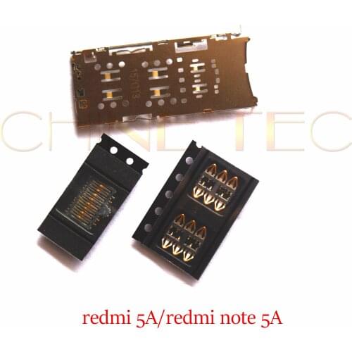 10pcs micro nano SIM Card SD card Slot Reader Holder Connector Socket for Xiaomi Redmi 5A Redmi Y1 lite Prime