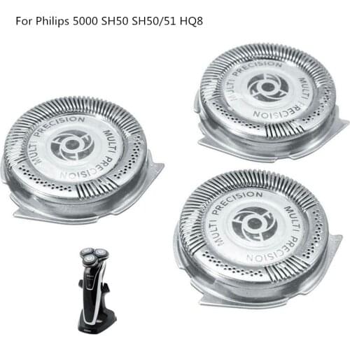 3pcs Shaver Blade Razor Replacement Shaver Head for Philips Norelco SH50/52 AT750 AT751 S5000 S5079 AT890 PT710 PT720 PT721PT722