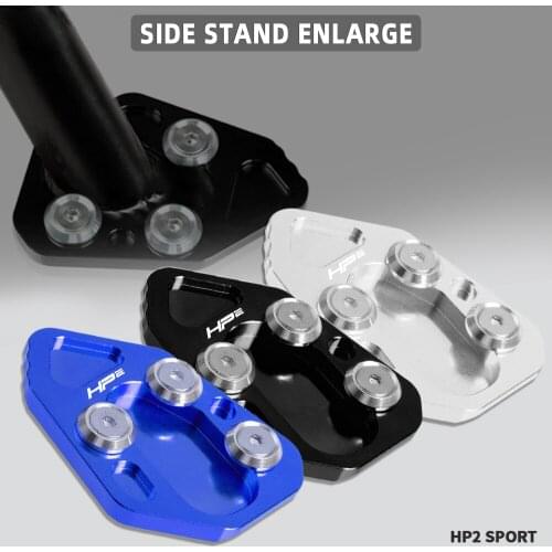 Motorcycle Side Stand Pad Enlargement Enlarger Extension Plate Pad Plate Kickstand Extension FOR BMW HP2 Sport 2008 2009 2010
