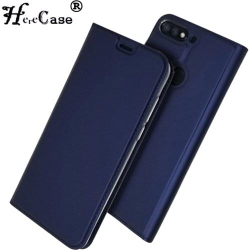 For Honor 7C 5.99" Case Soft PU Book Cover Card Slot Wallet Leather Flip Case For Huawei Honor 7C 5.99 For Y7 Prime 2018 Case