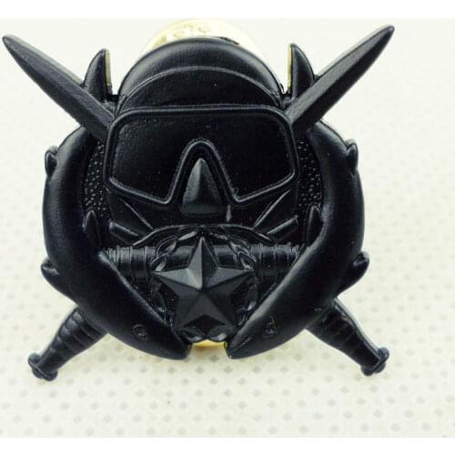 Black US Special Forces Scuba Combat Operations Diver Badge Pin-D1104 Military Store