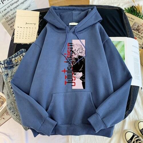 Jujutsu Kaisen Anime Men Hooded Sweatshirt Funny Creative Tracksuit Casual Harajuku Streetwear Loose Oversized Hoodie For Male