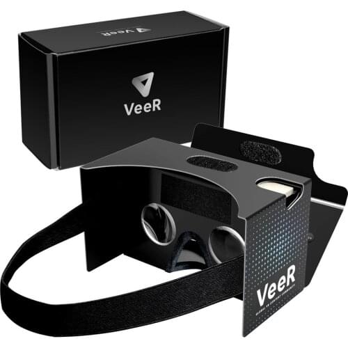 VeeR Virtual Reality Google Cardboard VR Box for VR 360 Videos & Movies Compatible with Smartphones 3.5-6 inches