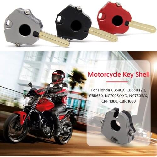 Motorcycle Key Shell Case Cover CNC Motorcycle Key Case Cover Shell with Blank for HONDA CBR650R CB500X CB500F