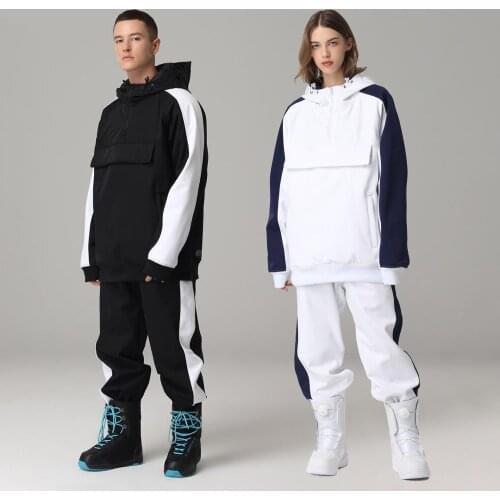 Men Women Ski Suit Windproof Waterproof Snowboard Jacket and Ski Pants Suit Outdoor Ski Jacket Winter Breathable Warm Snow Suit