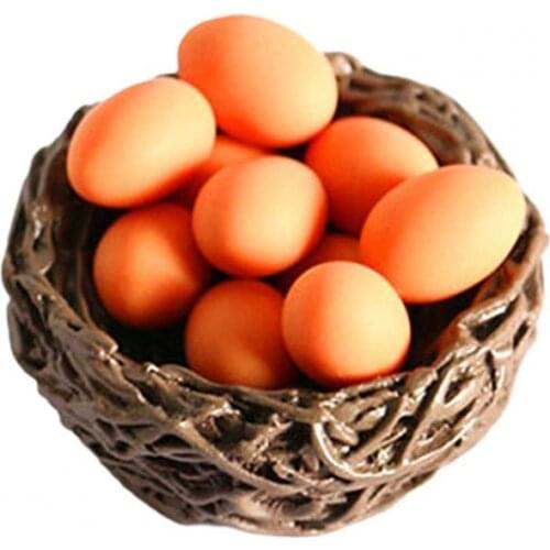 Simulation Natural Scene Mini Bird Nest Egg Model 1/12 Dollhouse Accessories