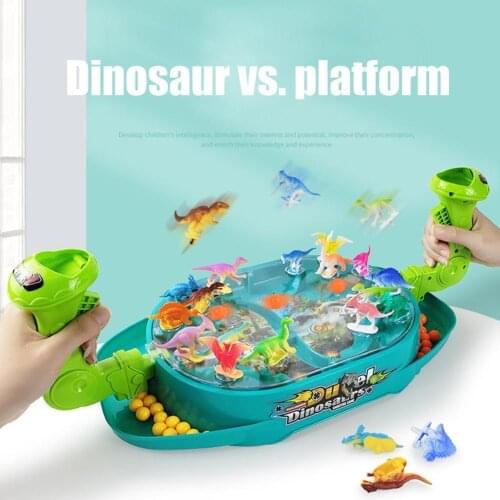 Puzzle Catapult Marbles New Childrens Desktop Board Games Toys Parent Child Family Interaction Two Players Dinosaur Battle Game