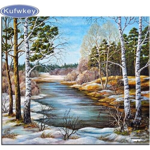 Full Square Diamond Embroidery 5D Diamond Mosaic Cross Stitch Picture Of Rhinestones Spring Is Coming Home Decor Christmas Gift