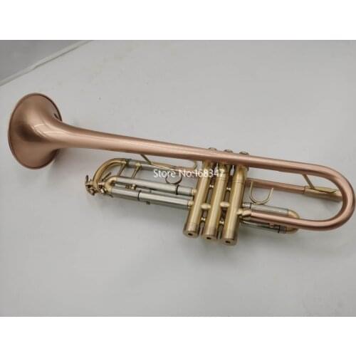 Popular Bb Trumpet Brass Lacquer Metal Musical instrument Professional With Case gloves Free Shipping