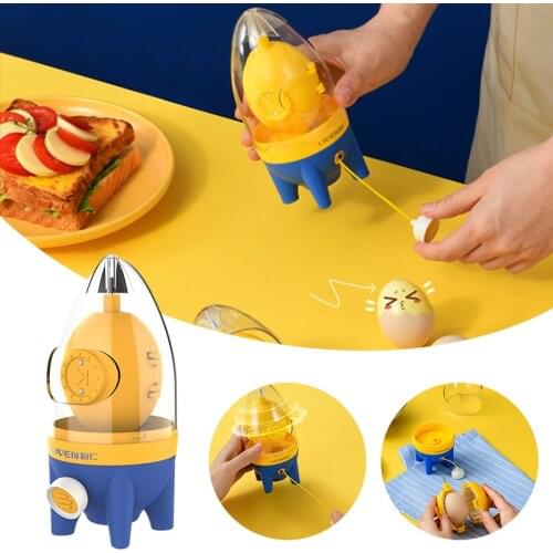 Manual Household Egg Puller Scrambler Egg White Yolk Protein Mixer Golden Egg Maker Blender Egg Stirring Shaker Kitchen Tools