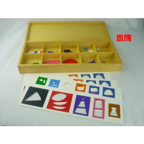 4033 Grammer Symbols Xox:10 compartments printed cards montessori materials school wooden baby kids early educational wood