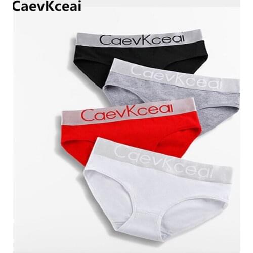 4Pcs Underwear Women Plus Size Panties Girl Briefs Sexy Lingeries Calcinha Cotton Shorts Underpants Solid Panty Cueca Intimates