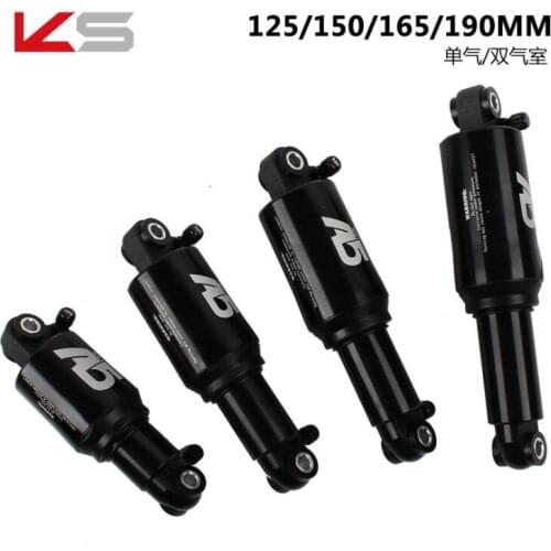 KS A5 Bicycle Soft Rear Shock Absorber Device 125/150/165/190MM NTB Bike Rear Suspension Shock Single Double Air Chamber