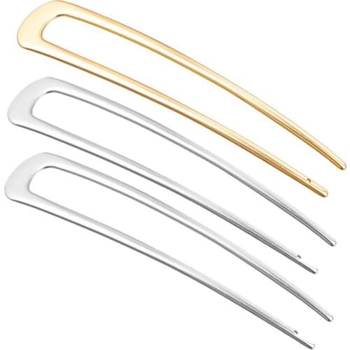 ZV Retro Hairpin Barrette Jewelry For Women Girl Handmade U Shape Headwear Accessories Party Present Wholesale