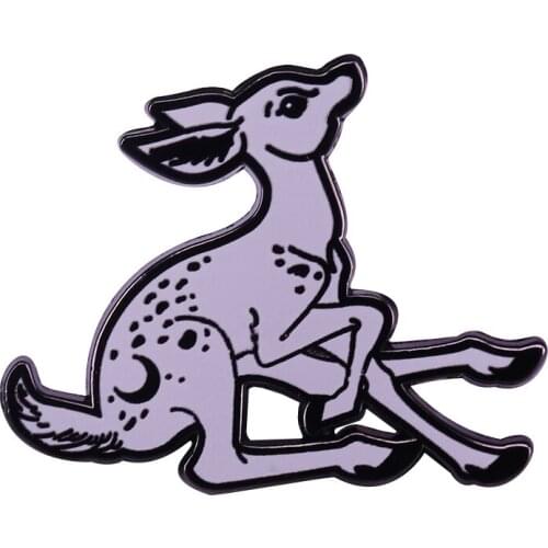 Cute Deer Moon Lapel Pin Cartoon Brooch For Lapel Coat Scarf Sweater Badge
