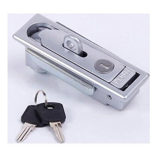1pc MS713-G Zinc Alloy Matt Chrome Coated Push Button Plane Lock