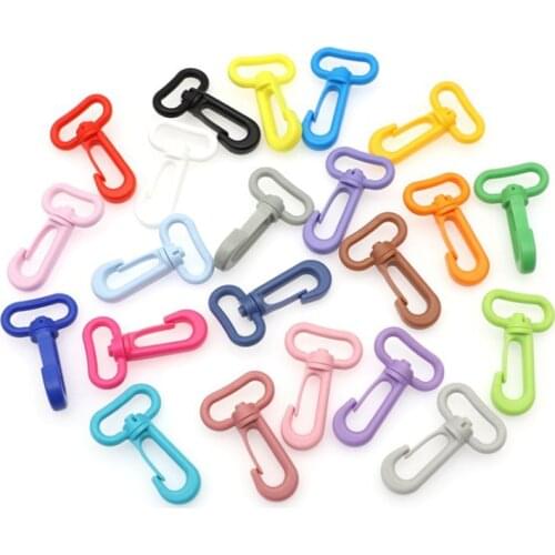 10 Pieces 13-31MM Plastic Hook Luggage Buckles 360 Degree Rotating Hook Buckle Dog Lobster Hanging Strap Buckles M095-25