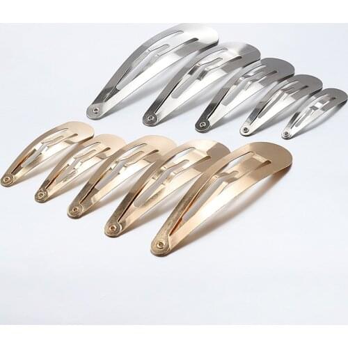 20pcs Metal Hair Clips Base Blank Children Hairpins DIY Korean Pearl Hairpins Accessories For Women Hair Jewelry Making Findings