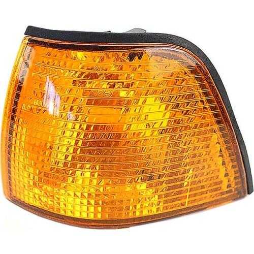 Car Front Left Amber Corner Light Lens Turn Signal Lamp Shell Fit for BMW E36 3 Series 2 Door Coupe/Convertible M3 1992-1998