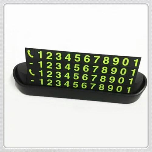Car Styling Park Stop Parking Card Phone Number Plate for BMW F15 X5M E71 E87 E63 E64 F06 X6 X6M E82 E46 E90