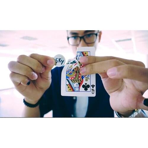 Free shipping Shy (Gimmick and Instructions) by Smagic Productions , close up street card magic tricks gimmick