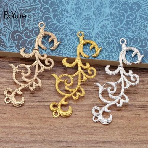 BoYuTe 20Pcs Metal Alloy 28*57MM Pendant Hand Made Materials Diy Jewelry Findings Components