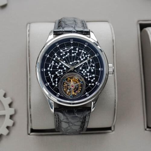 Sugess Real Tourbillon Mechanical Watch Men Store Sapphire Seagull Movement Luxury Alligator Leather Wrist Watch For Men 2021