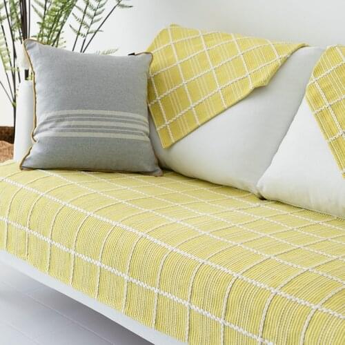 Sofa Covers for Living Room Nordic Simple Modern Plaid Couch Cover Four Seasons Universal Non-slip Sofa Towel Corner Seat Cover