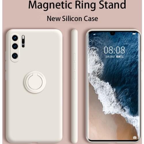 New Silicon Case For Huawei P30 Pro Case Ring Cover For Huawei P40 P20 Pro Case Cover For Huawei Mate Honor 20 30 Pro Cover Etui