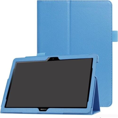 Tablet Cover Case for Huawei Mediapad T3 10 AGS-W09/L09/L03 9.6 inch PU Leather Stand Shell PU Leather Stand Cover+Stylus