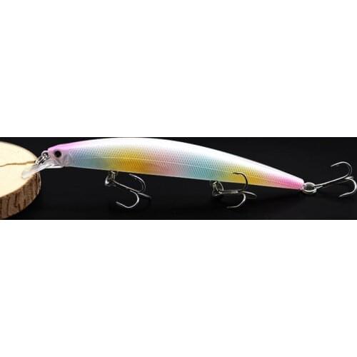 Artificial Minnow Wobbler Freshwater Plastic Fishing Bait 3D Eyes 115mm/12g Anti-Corrosion Bionic Fishing Lure Hard Lure