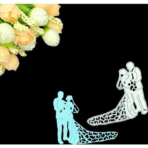 Julyarts Scrapbooking Cutting Dies Metal Romantic Wedding Love Couple Steel Scrapbooking Metal Paper Cards