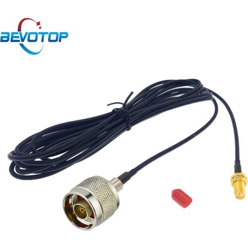 Custom RP N Male to SMA Female Bulkhead Jack RG174 Extension Cable RF Coaxial Jumper Pigtail for 4G LTE Wireless Router Gateway
