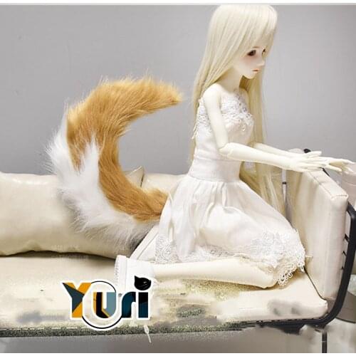 Yuri Doll Use Fox Tail Long-haired Beast Tail Nekomimi Anime Handmade SD DD 1/3 1/4 1/6 BJD OB11 Toy Accessory Cosplay Props C