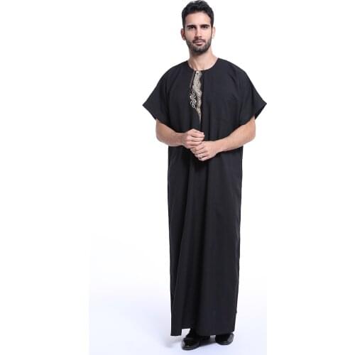 Muslim Islamic Mens Kaftan Clothing for men Arabia Islamic abaya Jubba islam Apparel men thobe M-3XL