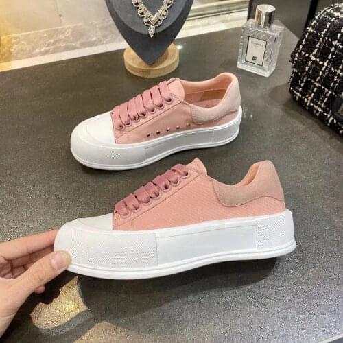 Womens shoes spring/summer 2021 new white shoes lovers muffins all-match casual shoes mens shoes tide shoes canvas shoes