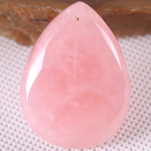 Fashion Jewelry Natural Pink Crystal Stone Water Drop Pendant 1Pcs K210