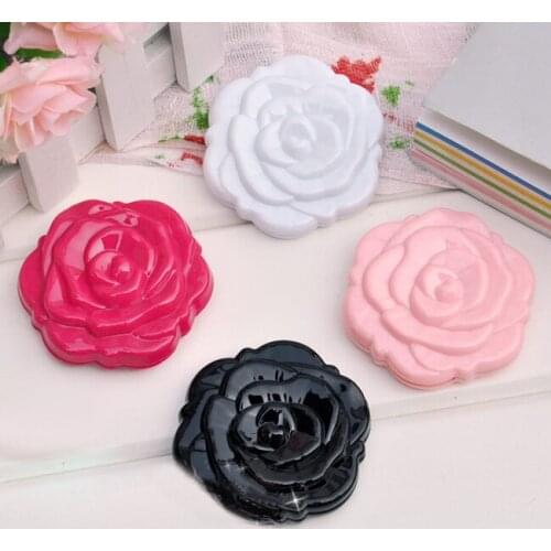 Rose Shape Compact Cosmtic Mirror Cute Girl Makeup Mirror