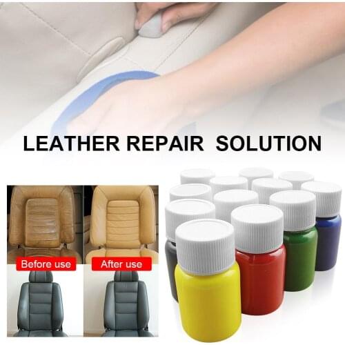 20ML Universal Car Leather Repair Tool Car Seat Sofa Coats Holes Scratch Cracks No Heat Liquid Leather Vinyl Repair Kit