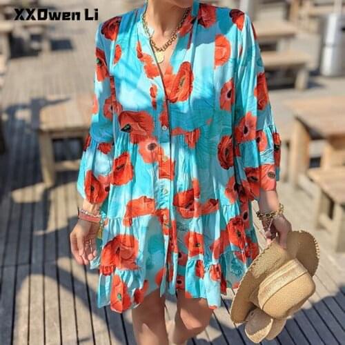 XXOWENLI Summer Dresses With Sleeves