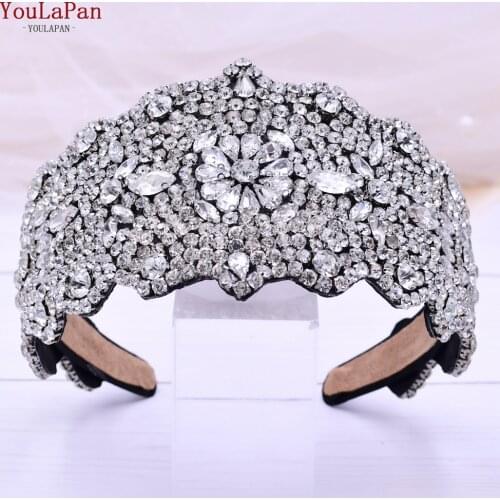 YouLaPan S233-FG Bling Headband Women Hair Accessories for Wedding Bridal Tiaras for Wedding Headpieces Bridal Hair Jewelry