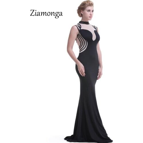 Ziamonga 2017 Runway Maxi Women Dress Woman Party Wear Floor Length Backless Mesh Splice Maxi Long Dress Robe Femme Sexy Dress