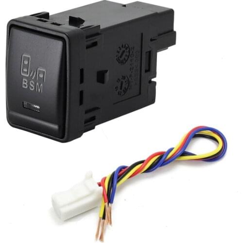 1PC BSM DRL LED Parking radar Battery power supply Steering Sheel Heating Rearview Switch Button for Nissan X-TRAIL 14-20