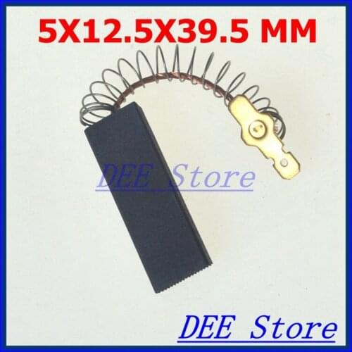 2PCS 5*12.5*39.5mm Motor Carbon Graphite Brushes Springs & Wicks Power Electric Tool for Siemens Washing Machine Washer