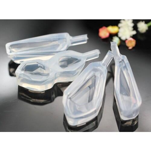 4pcs/set Assorted Shape Earring Necklace Pendant Silicone Resin Mold For DIY Jewelry Accessories Making Crafts