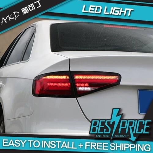 AKD Car Styling for Audi A4 Tail Lamp 2013-2016 A4 Tail Light LED DRL Dynamic Signal Reverese Rear Lamp Automotive Accessories