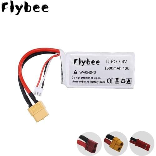 7.4V 1600mAh 903462 Lipo battery For FT009 RC Boat speedboat 12428 battery Lipo 2S 7.4 V 1600 mah 144001 2S JST SM KET T PLUG